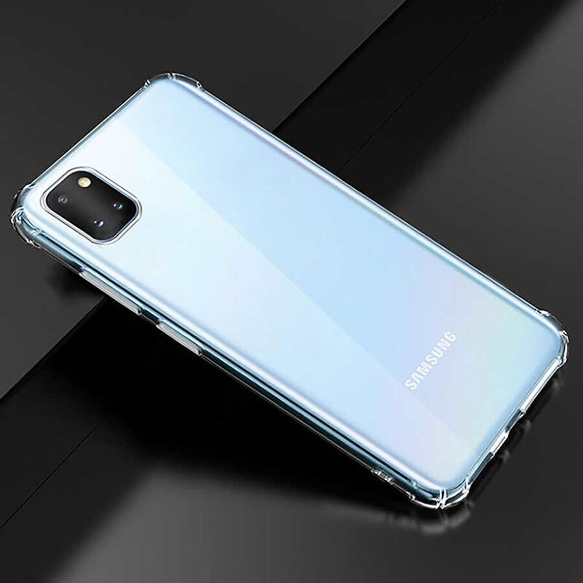Galaxy A81 (Note 10 Lite) Uyumlu Zore Nitro Anti Shock Silikon-Renksiz