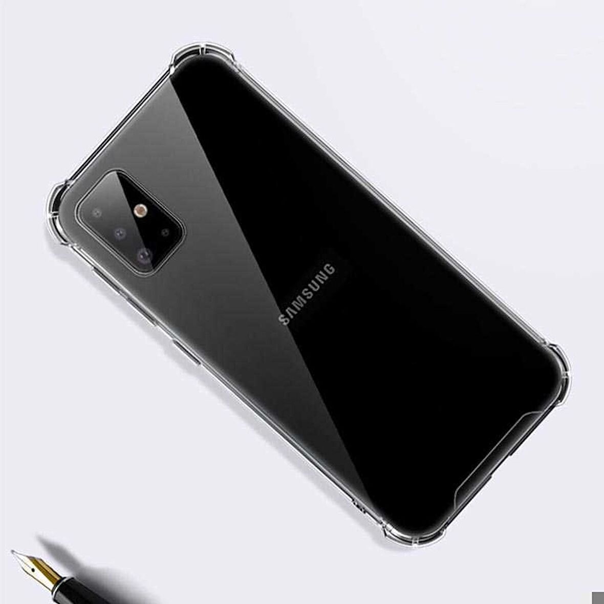 Galaxy S20 Plus Uyumlu Zore Nitro Anti Shock Silikon-Renksiz