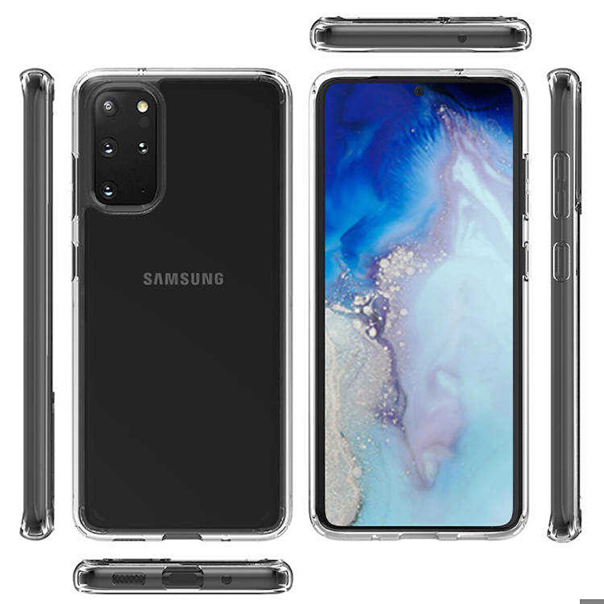 Galaxy S20 Plus Uyumlu Zore Coss Kapak-Renksiz