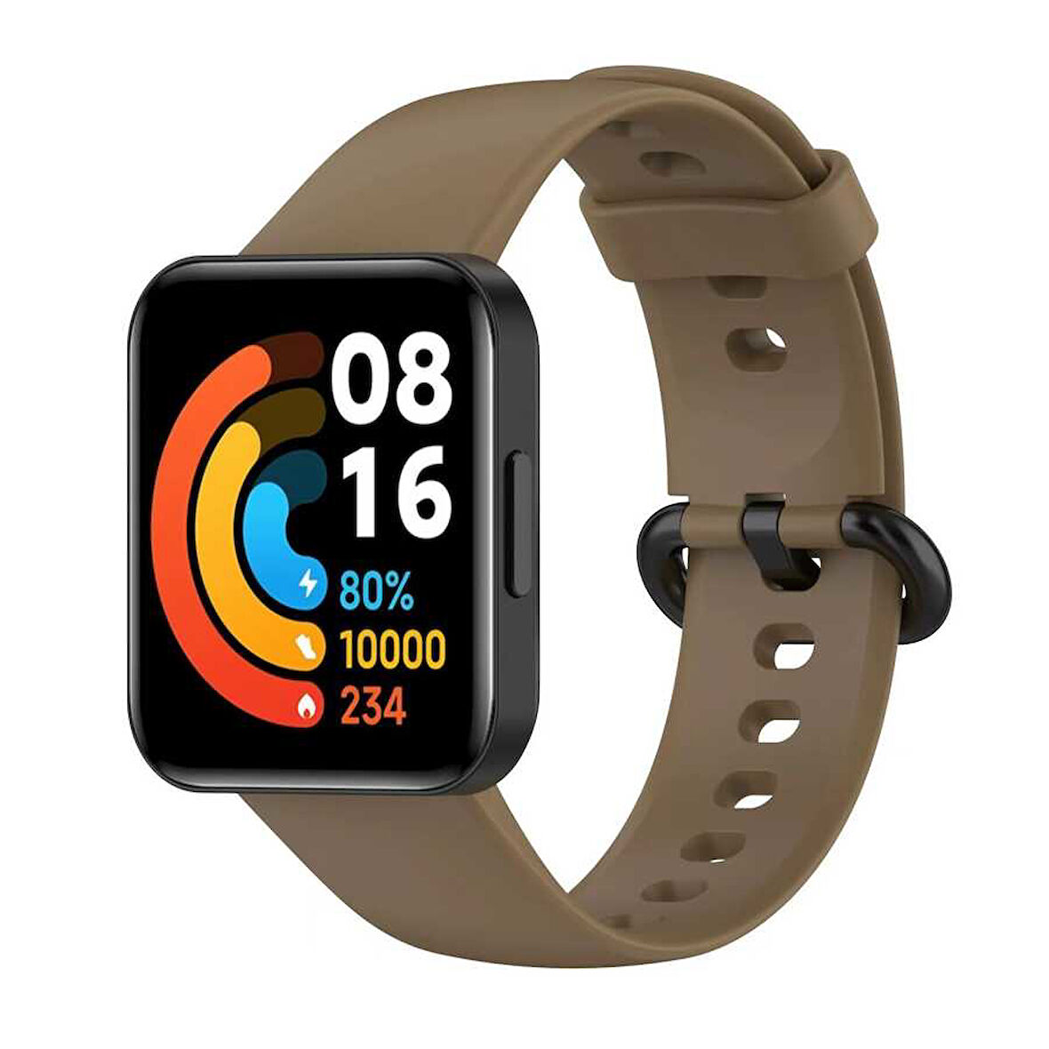 Xiaomi Redmi Watch 2 Lite Uyumlu Klasik Zore Kordon-Kahverengi