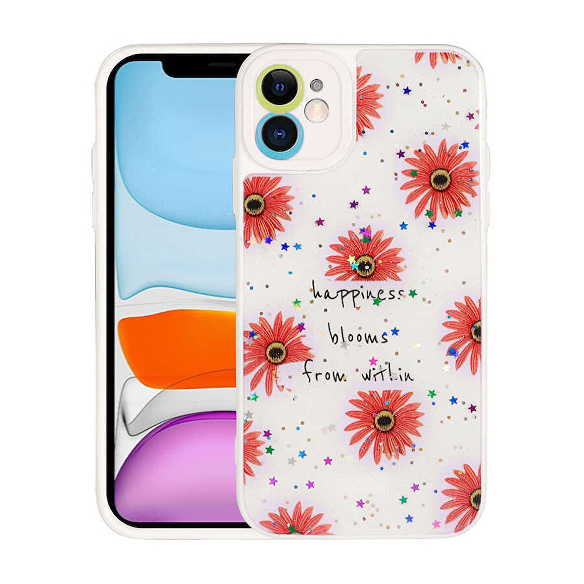 iPhone 11 Uyumlu Kamera Korumalı Sert Desenli Zore Pami Kılıf-NO6