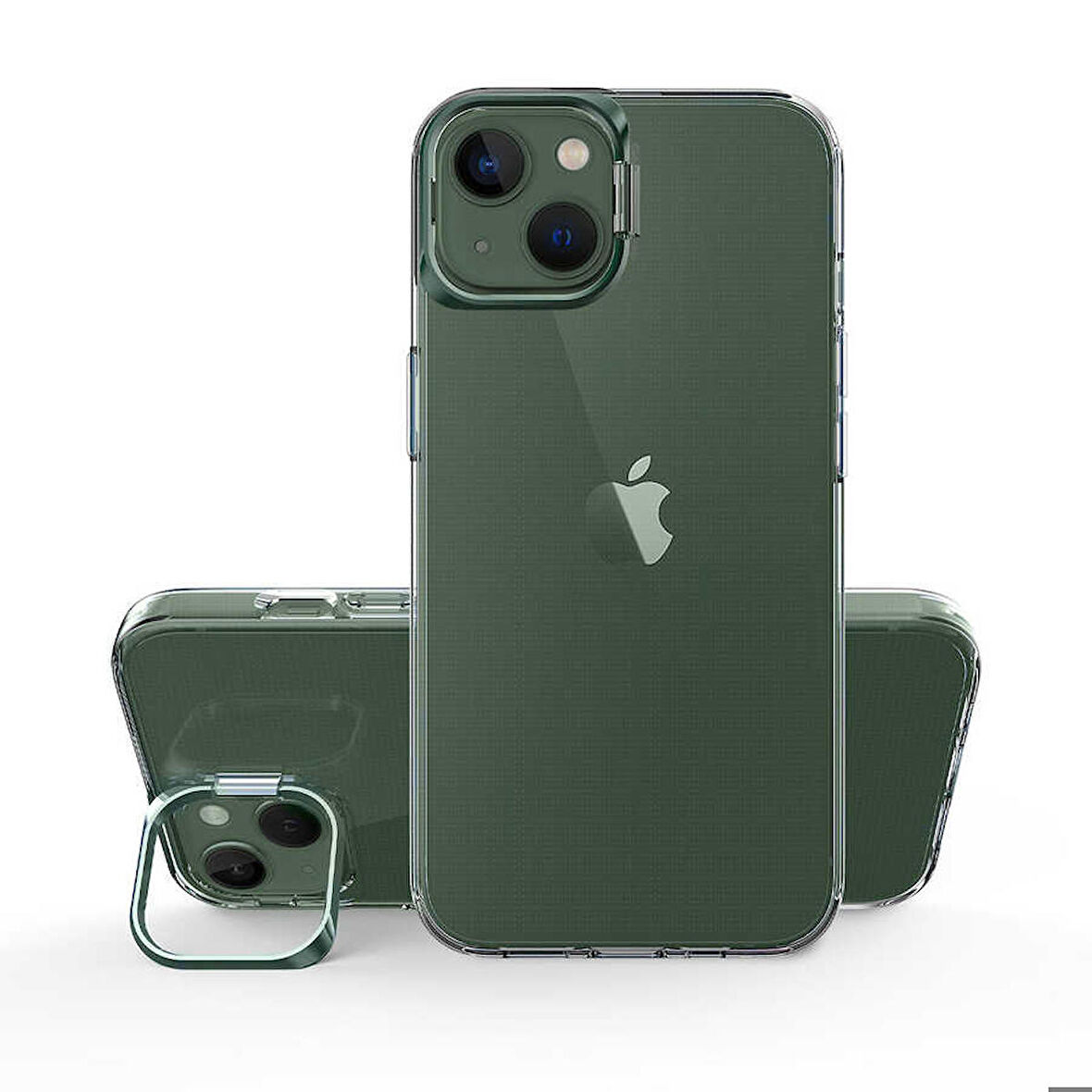 iPhone 14 Plus Uyumlu Zore Skuba Kapak-Koyu Yeşil