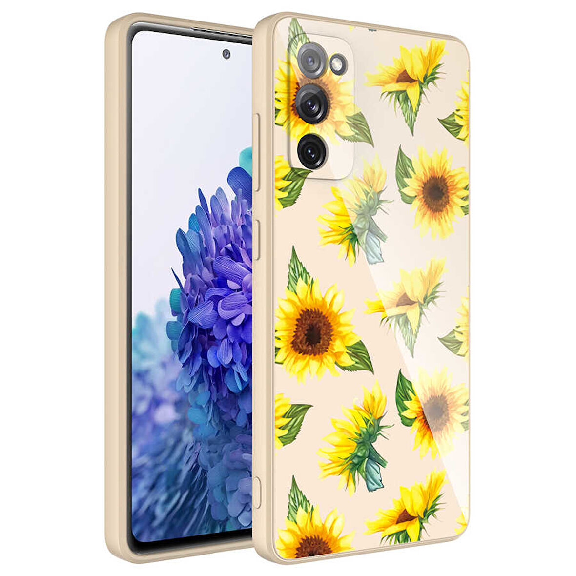 Galaxy S20 FE Uyumlu Kamera Korumalı Desenli Sert Silikon Zore Epoksi Kılıf-NO2