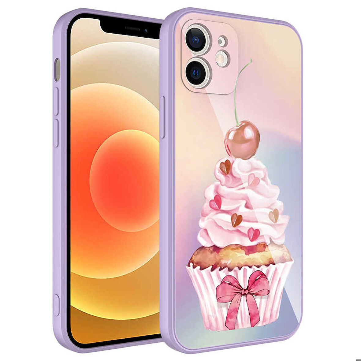 iPhone 11 Uyumlu Kamera Korumalı Desenli Sert Silikon Zore Epoksi Kapak-NO11