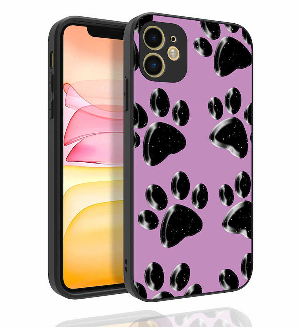 iPhone 11 Uyumlu Desenli Kamera Korumalı Parlak Zore Nora Kılıf-NO3