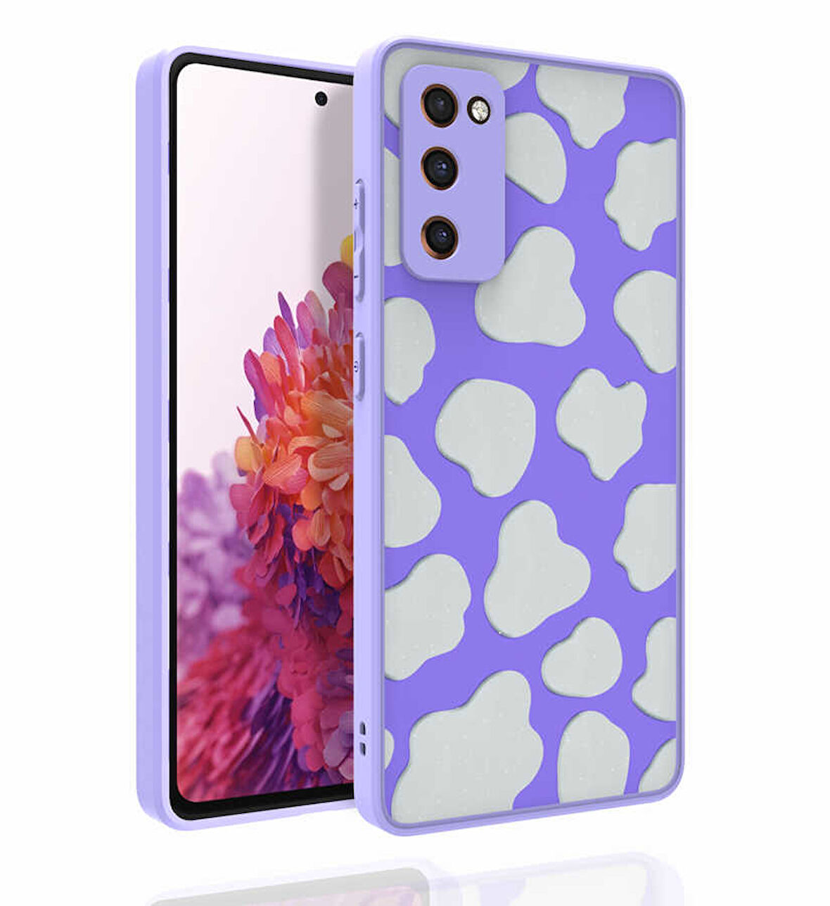 Galaxy S20 FE Uyumlu Desenli Kamera Korumalı Parlak Zore Nora Kılıf-NO6