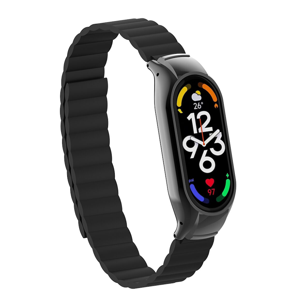 Xiaomi Mi Band 7 Uyumlu KRD-69 Zore Kordon-Siyah