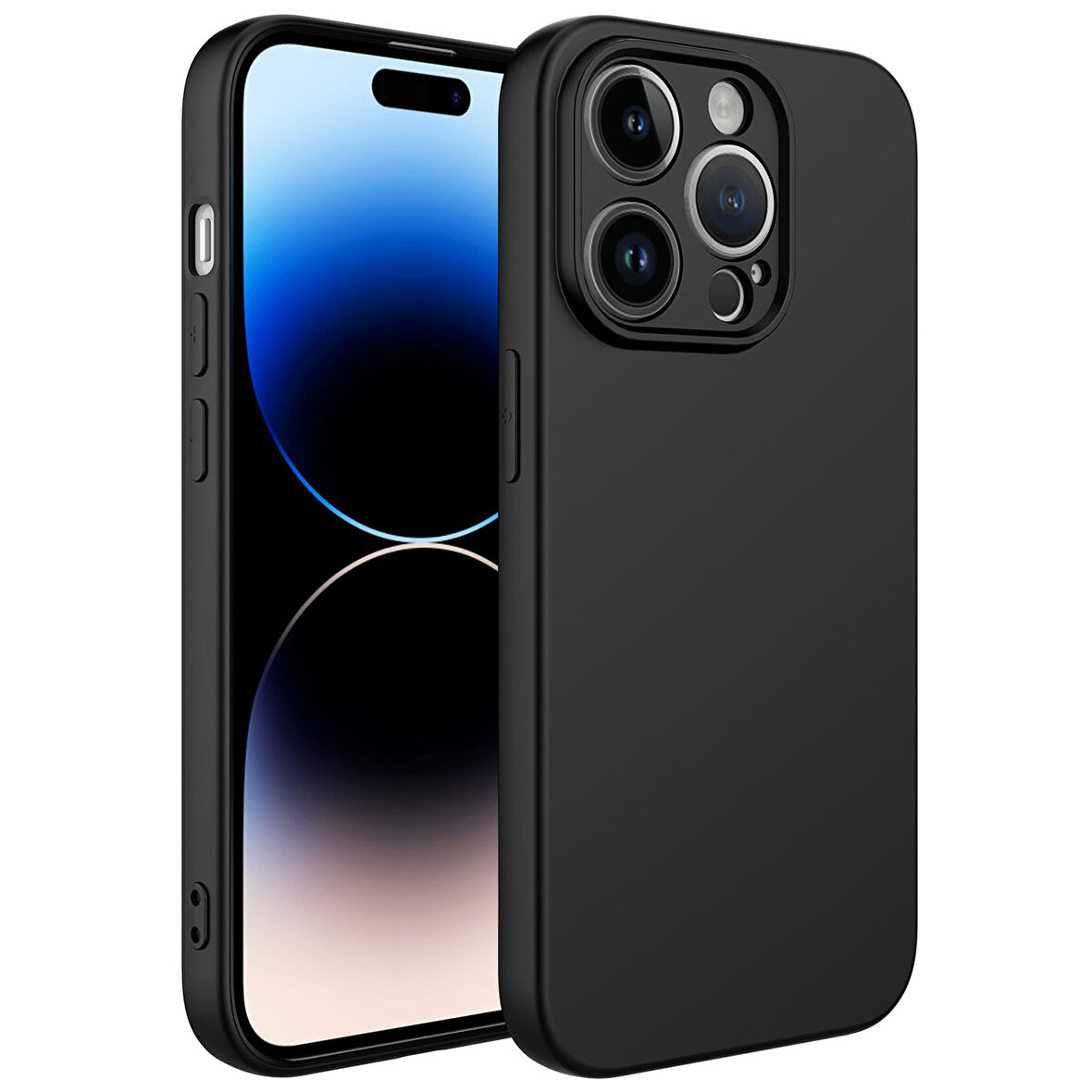 iPhone 14 Pro Max Uyumlu Zore Kamera Korumalı Mara Lansman Kılıf-Siyah