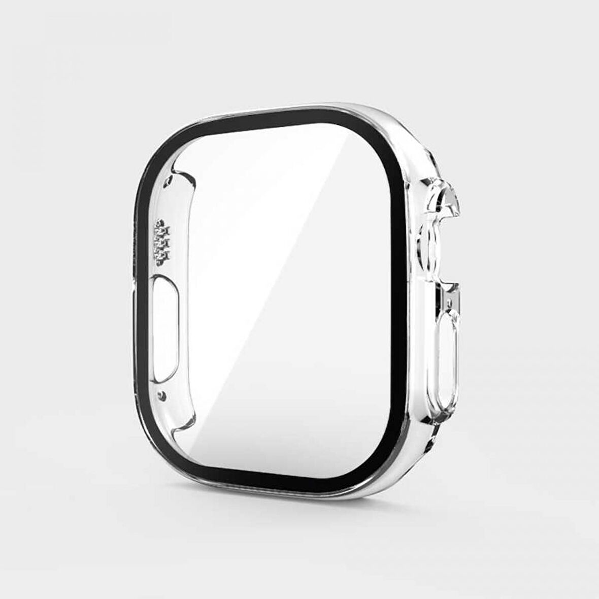 Apple Watch Uyumlu 7 45mm Şeffaf Kasa ve Ekran Koruyucu Zore Watch Gard 13 