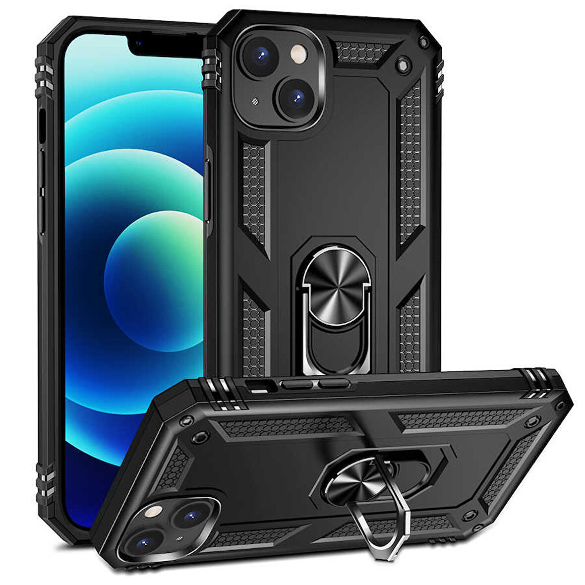 iPhone 14 Plus Uyumlu Zore Vega Kılıf-Siyah