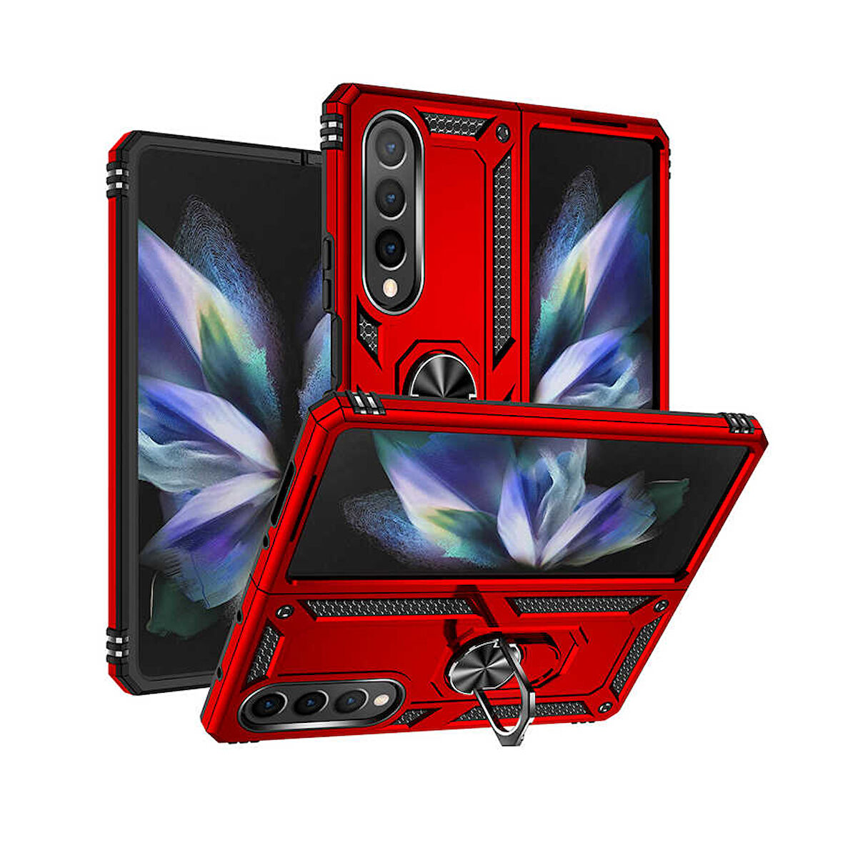 Galaxy Z Fold 4 Uyumlu Zore Vega Kılıf-Kırmızı