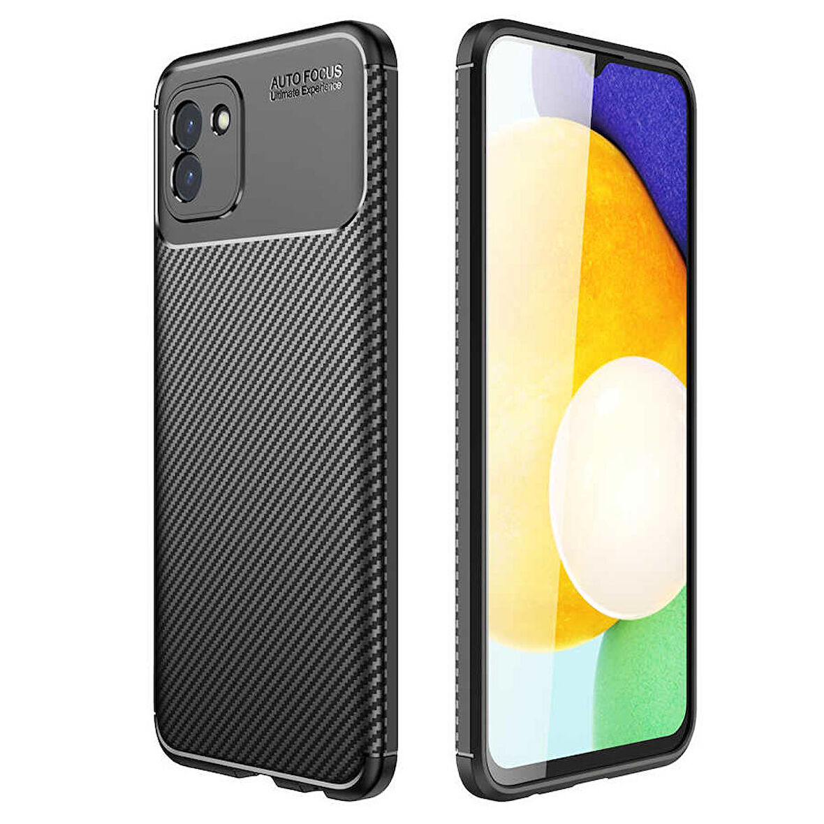 Galaxy A03 Uyumlu Zore Negro Silikon Kapak-Siyah