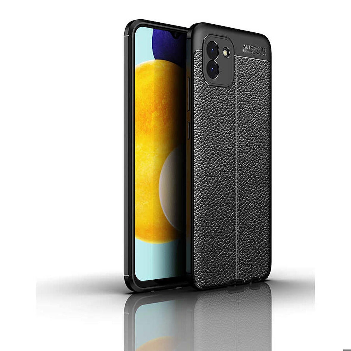 Galaxy A03 Uyumlu Zore Niss Silikon Kapak-Siyah