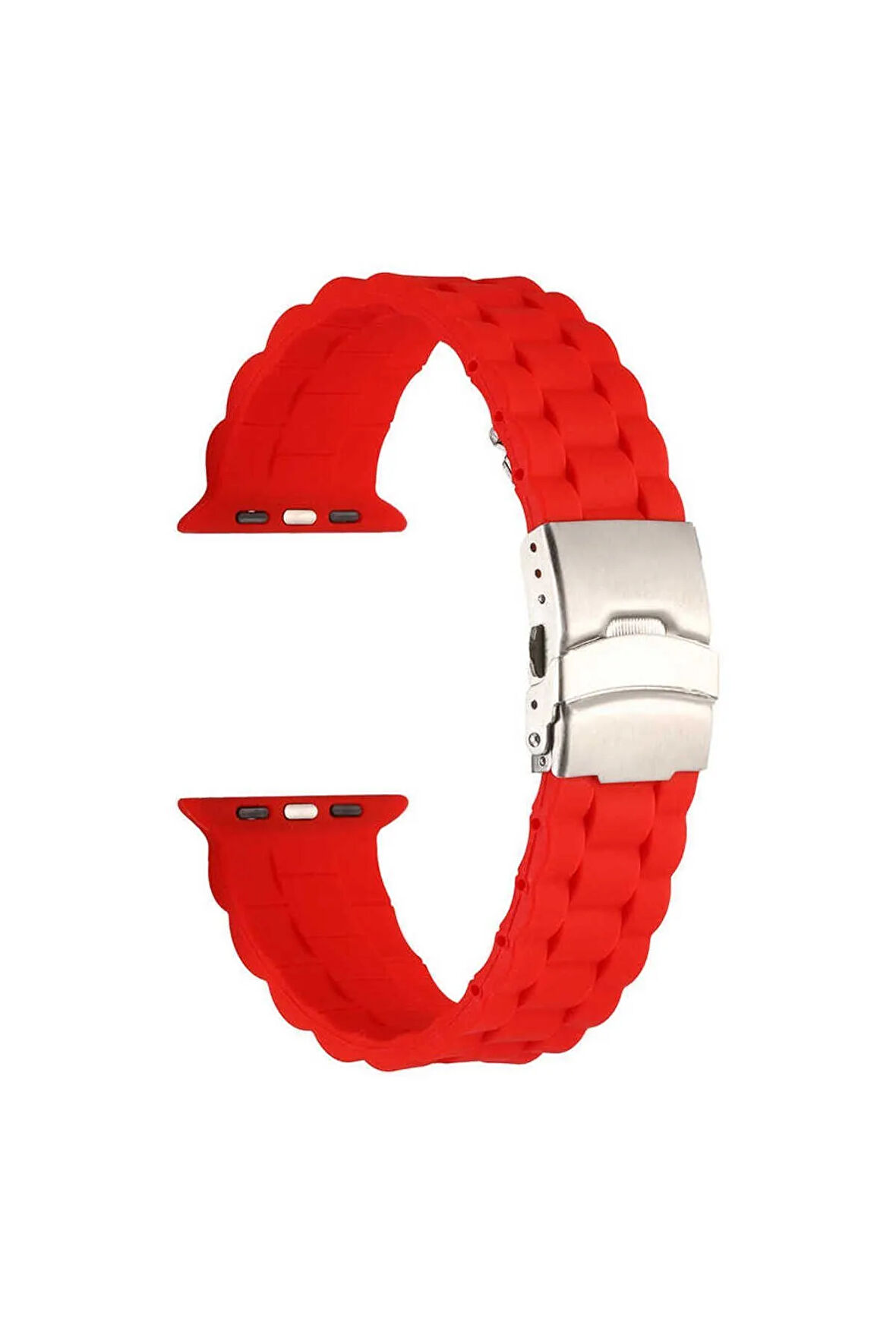 Apple Watch 44mm Krd-72 Uyumlu Kordon-kırmızı