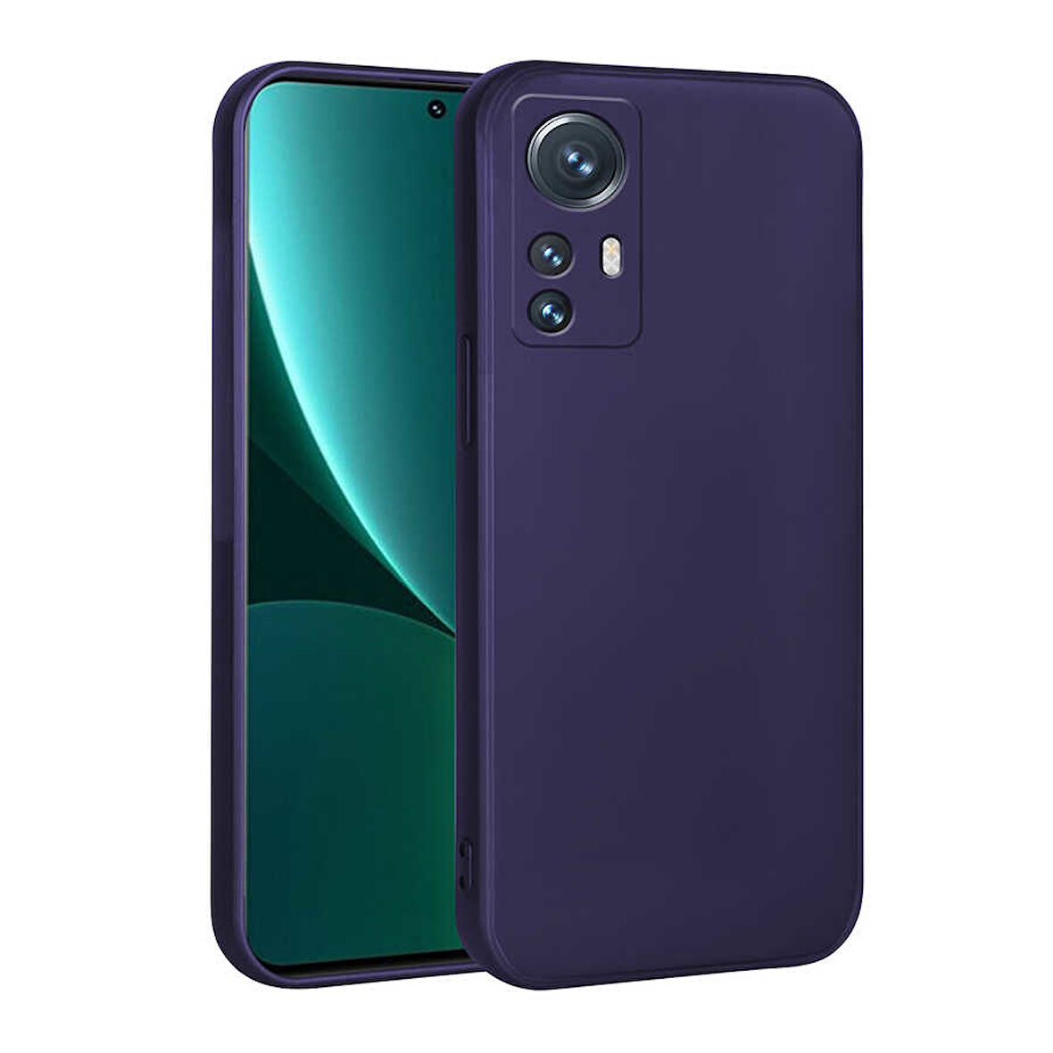 Xiaomi Xiaomi 12 Lite Kılıf Zore Premier Silikon Kapak-Lacivert