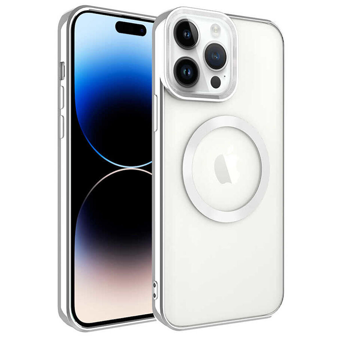 iPhone 14 Pro Max Kılıf Magsafe Wireless Şarj Özellikli Setro Silikon