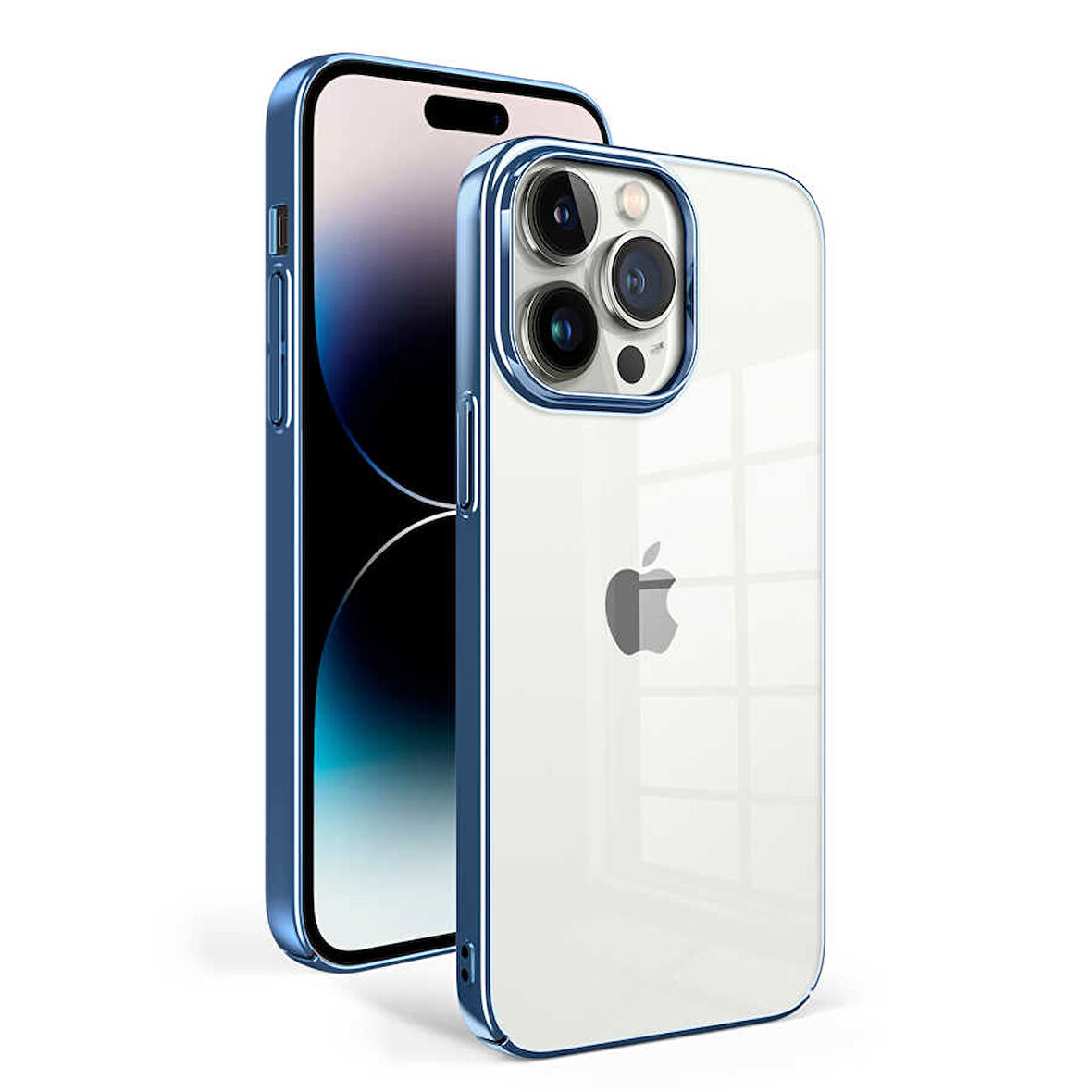 iPhone 14 Pro Uyumlu Zore Sun Kılıf-Mavi Açık