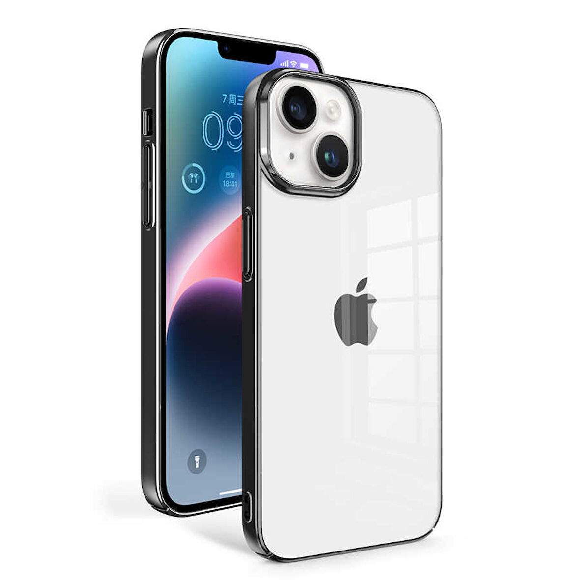 iPhone 14 Plus Uyumlu Zore Sun Kılıf-Siyah