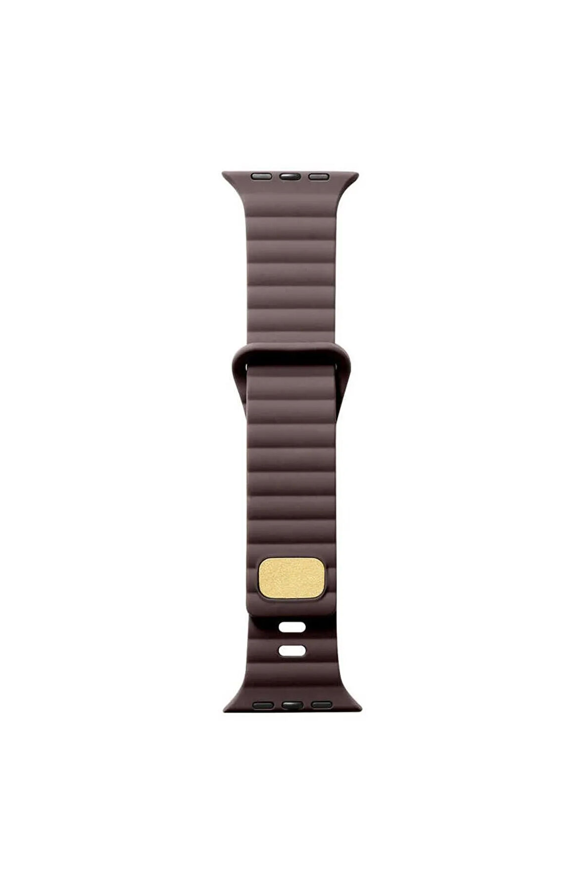 Apple Watch 7 45mm Uyumlu Krd-73 Uyumlu Kordon Kahverengi