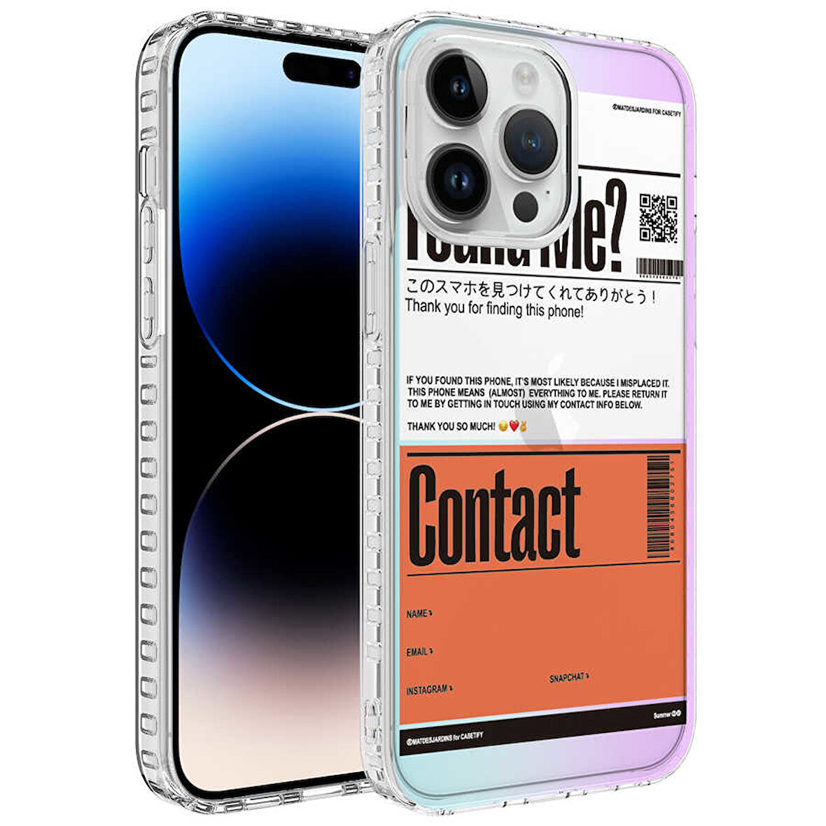 iPhone 13 Pro Uyumlu AirBag Kenarlı Renkli Desenli Silikon Zore Elegans Kılıf-NO6