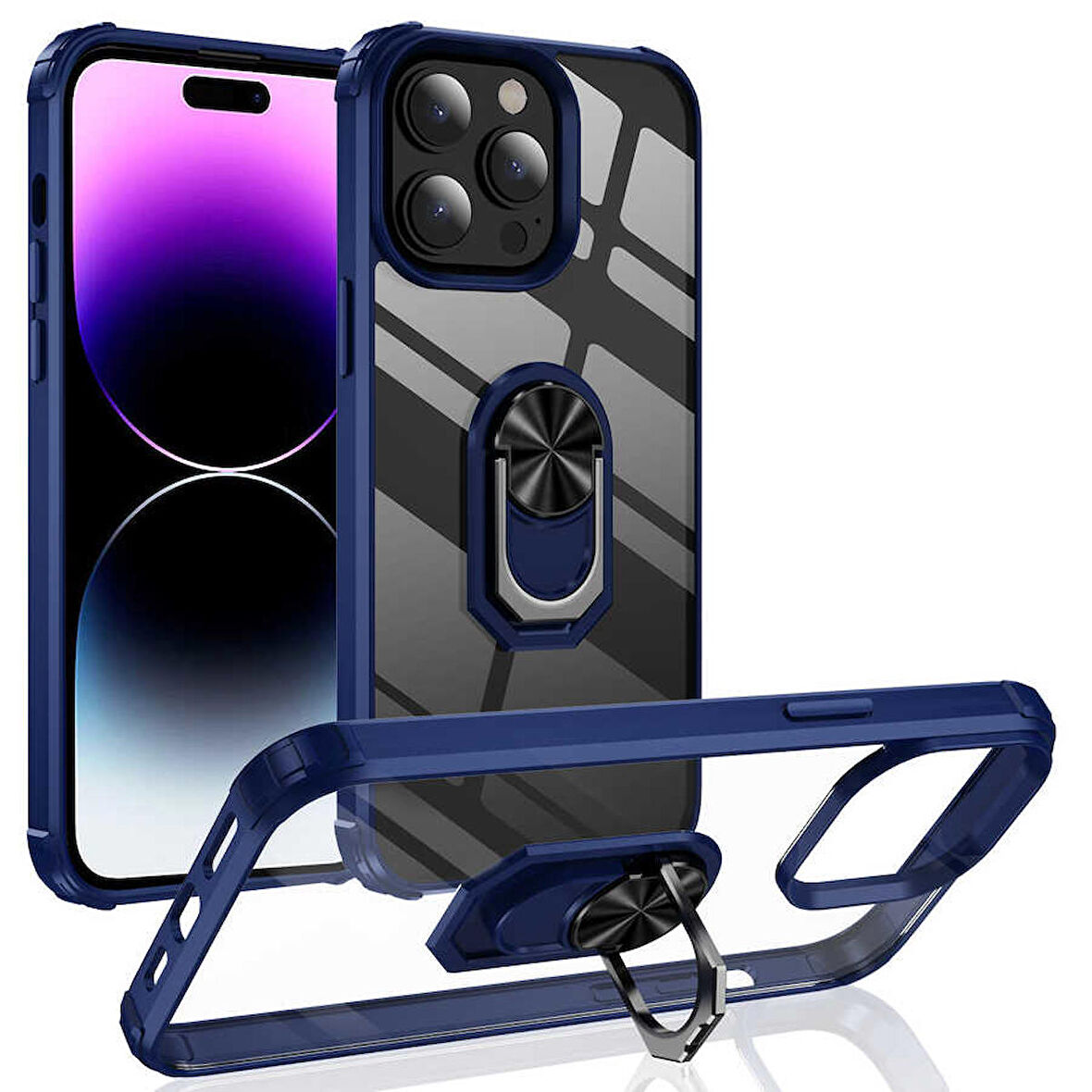 iPhone 14 Pro Uyumlu Zore Mola Kapak-Lacivert