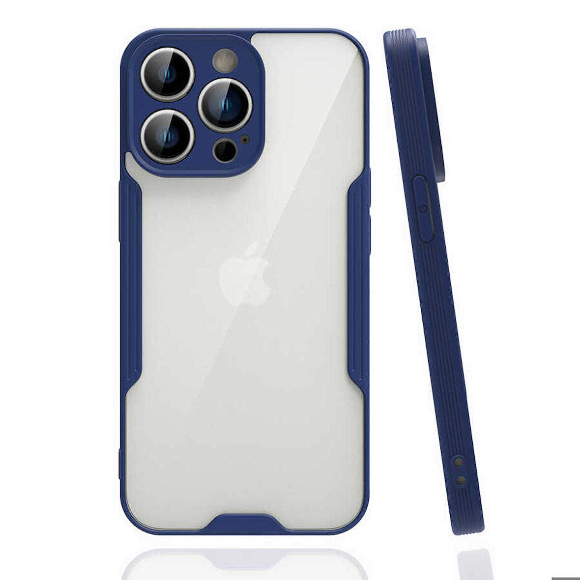 iPhone 14 Pro Uyumlu Zore Parfe Kapak-Lacivert