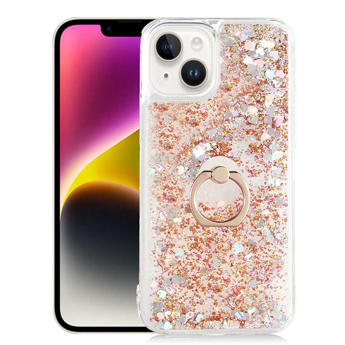 iPhone 14 Plus Uyumlu Zore Milce Kılıf-Gold