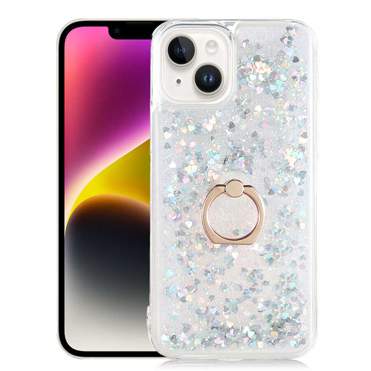 iPhone 14 Plus Uyumlu Zore Milce Kılıf-Gümüş