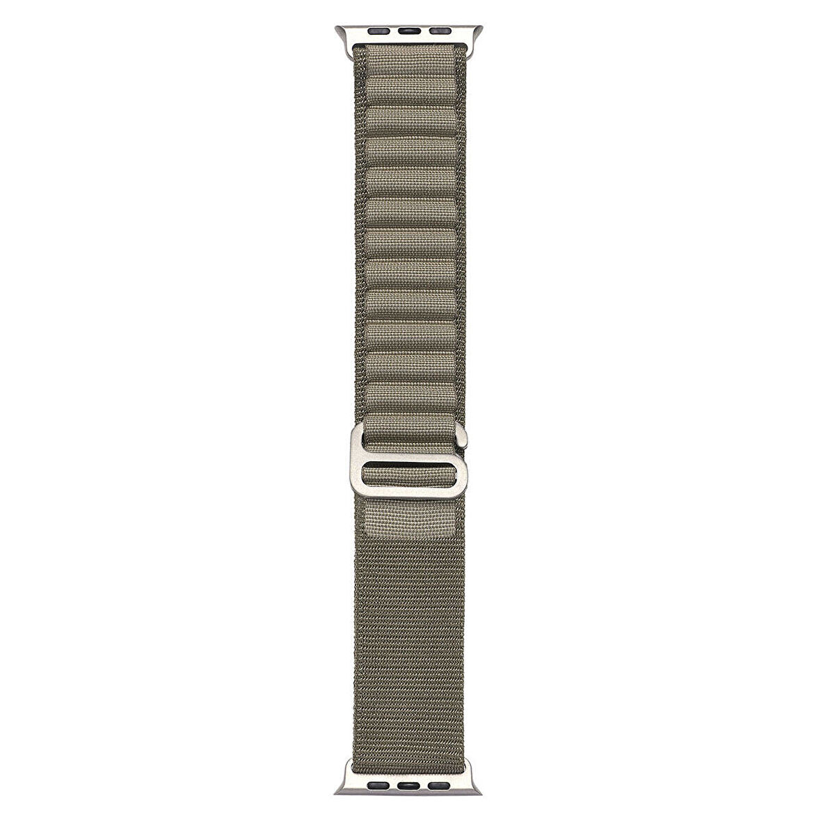 Watch Ultra 49mm Uyumlu KRD-74 Hasır Zore Kordon-Açık Yeşil