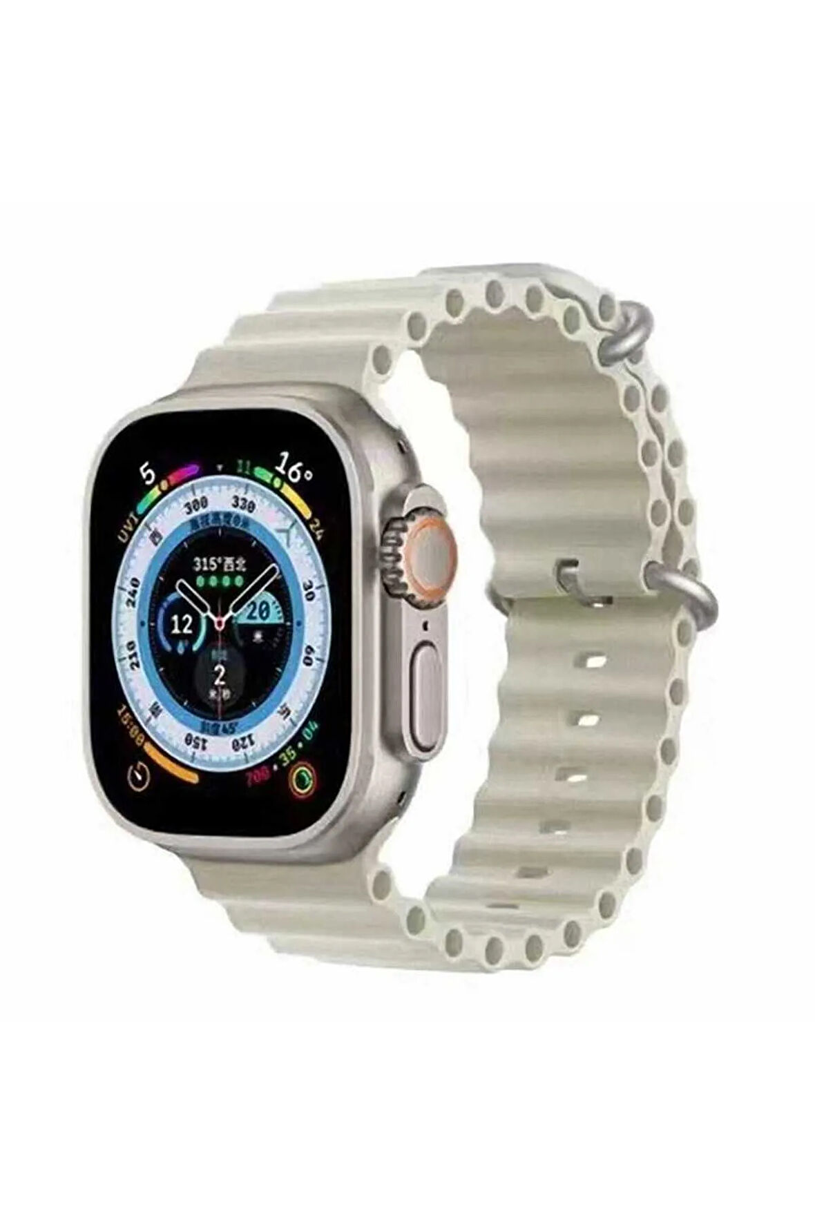 Apple Watch Ultra 49mm Uyumlu Krd-75 Uyumlu Kordon Siyah