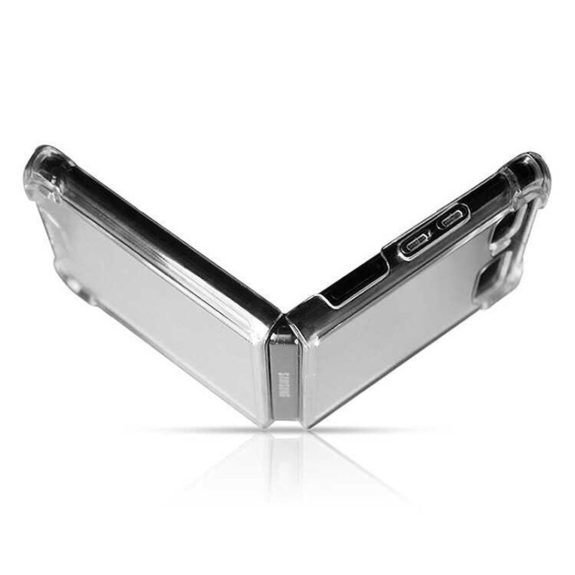 Galaxy Z Flip 3 Uyumlu Zore Nitro Anti Shock Silikon-Renksiz