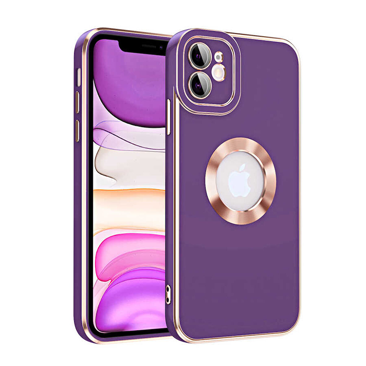 iPhone 11 Uyumlu Zore Kongo Kılıf-Koyu Mor