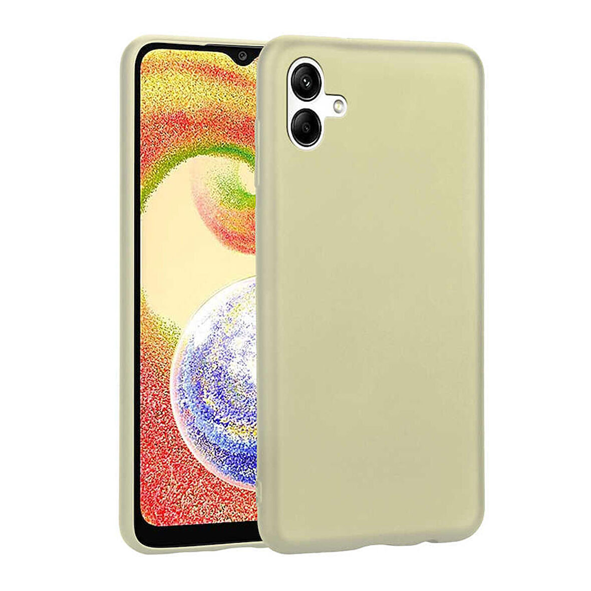 Galaxy A04 Uyumlu Zore Premier Silikon Kapak-Gold