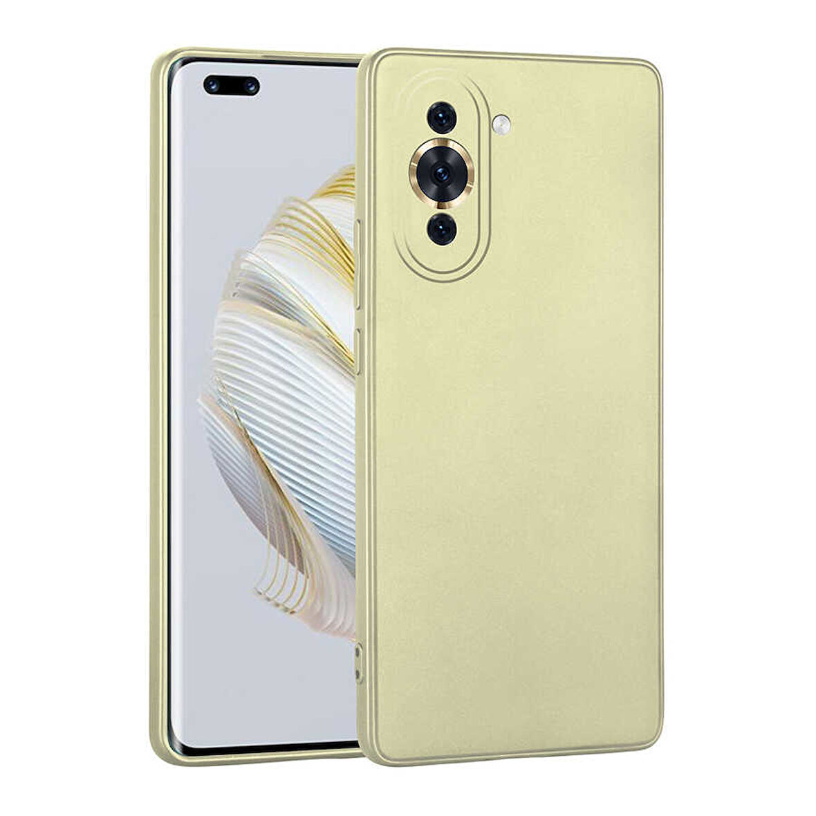 Huawei Nova 10 Pro Kılıf Zore Premier Silikon Kapak-Gold