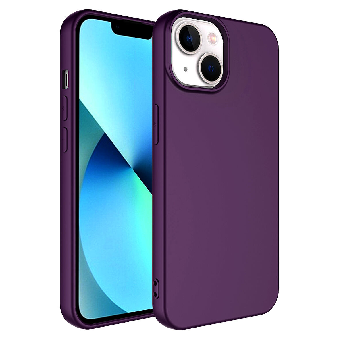 iPhone 14 Plus Uyumlu Zore LSR Lansman Kılıf-Derin Mor