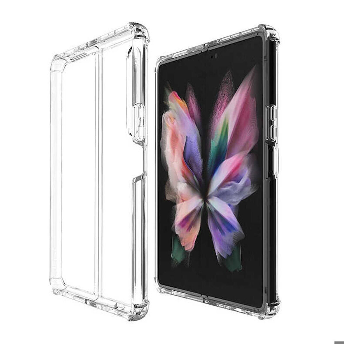 Galaxy Z Fold 3 Uyumlu Zore Nitro Anti Shock Silikon-Renksiz