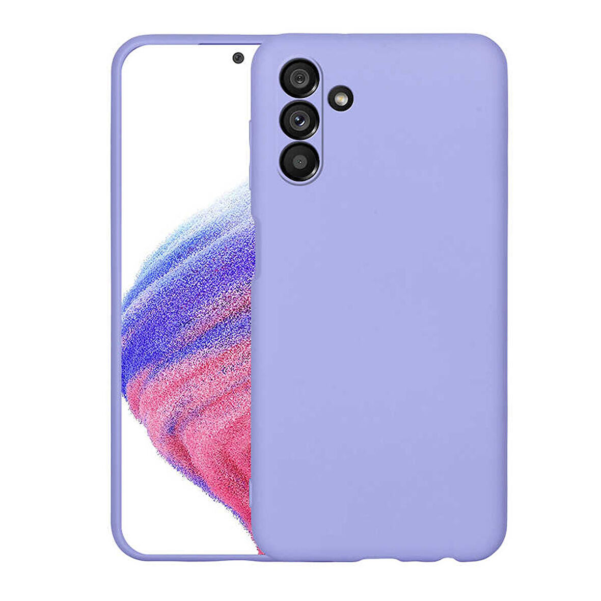 Galaxy A04S Uyumlu Zore Mara Lansman Kapak-Lila