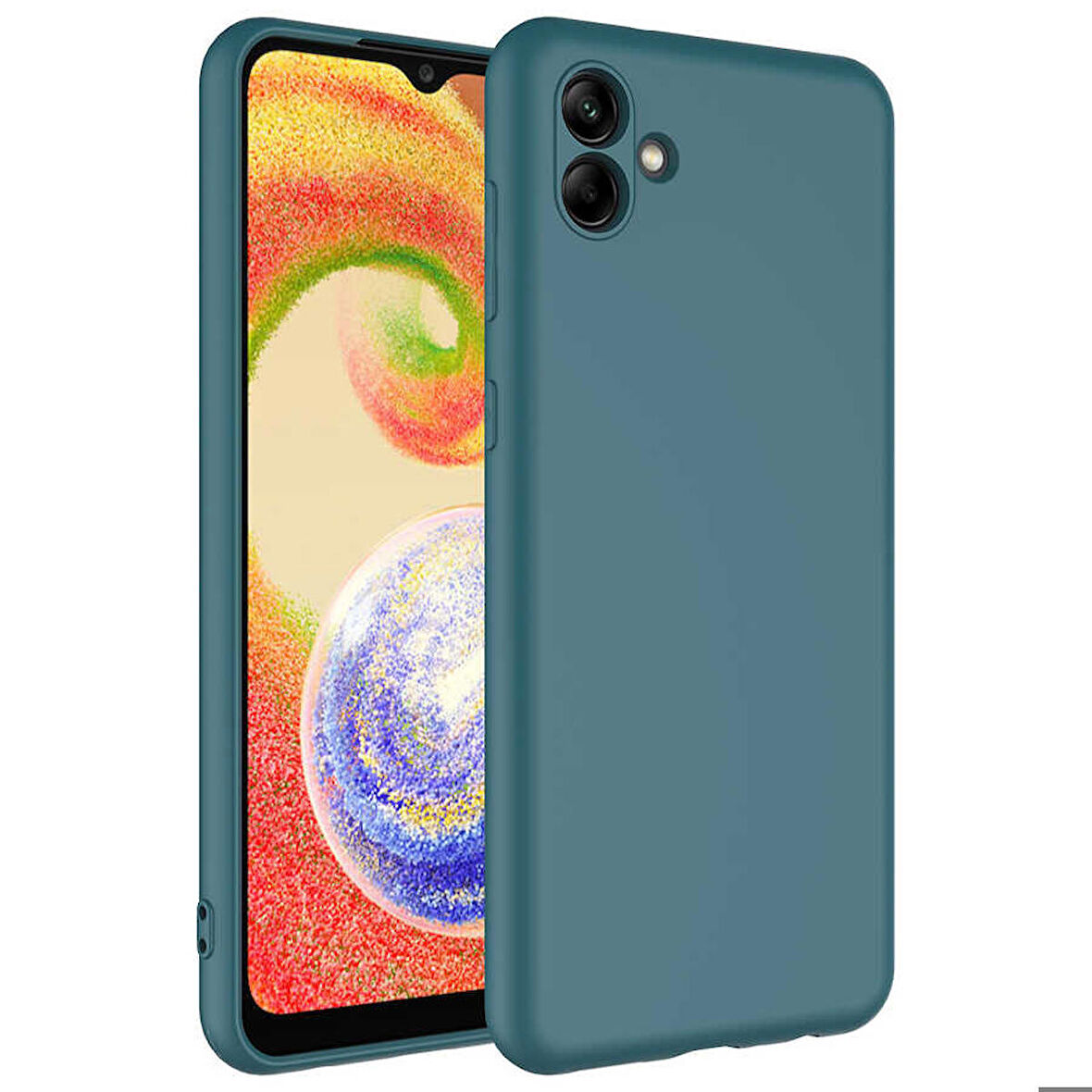Galaxy A04 Uyumlu Zore Mara Lansman Kapak-Koyu Yeşil