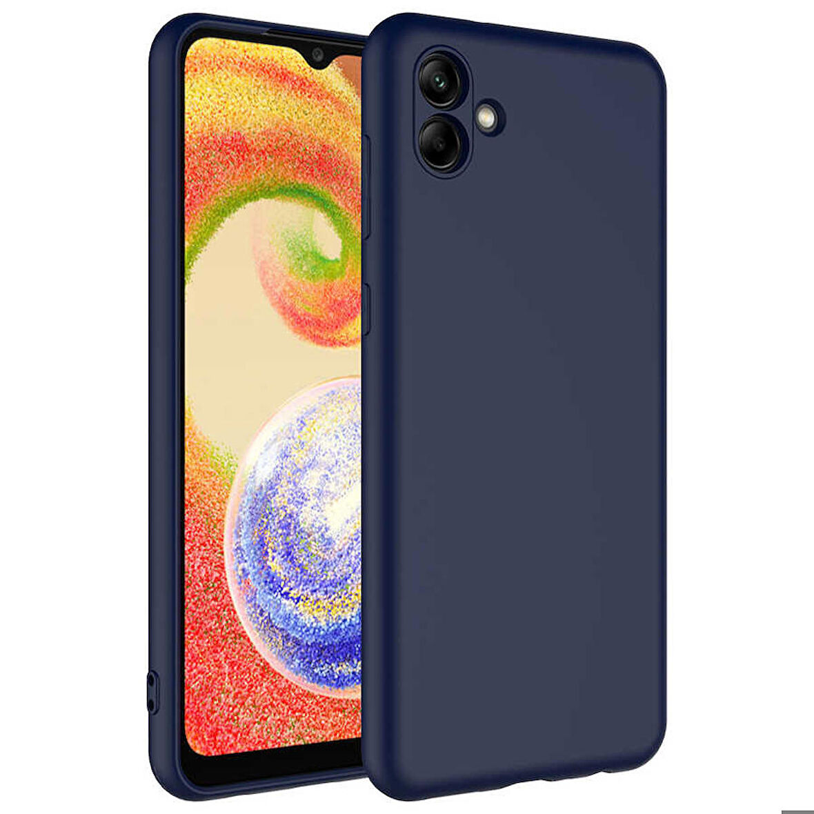 Galaxy A04 Uyumlu Zore Mara Lansman Kapak-Lacivert