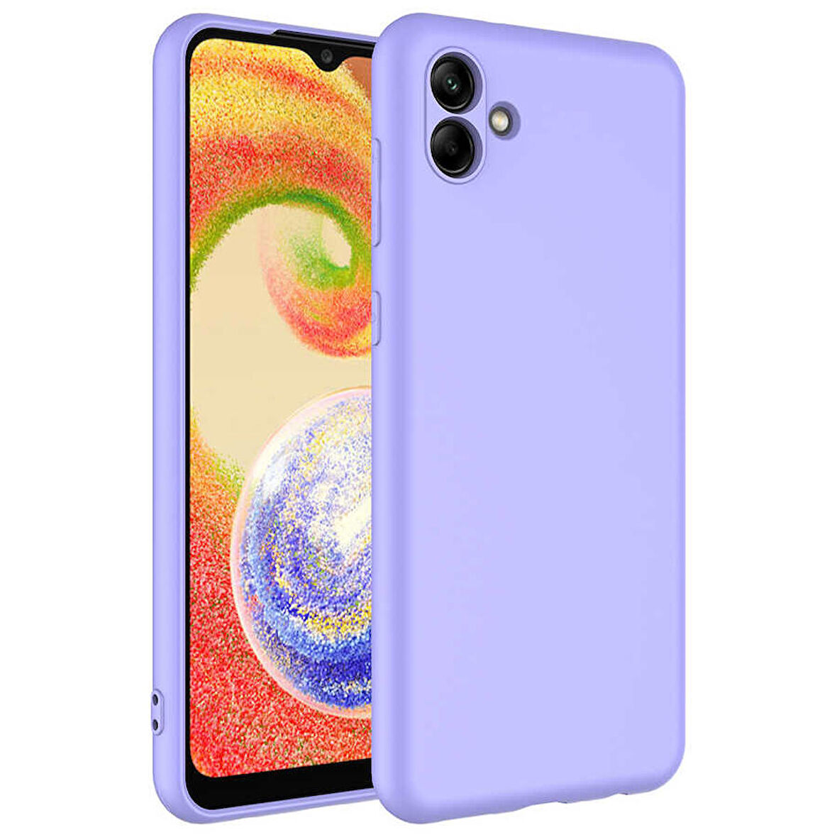 Galaxy A04 Uyumlu Zore Mara Lansman Kapak-Lila
