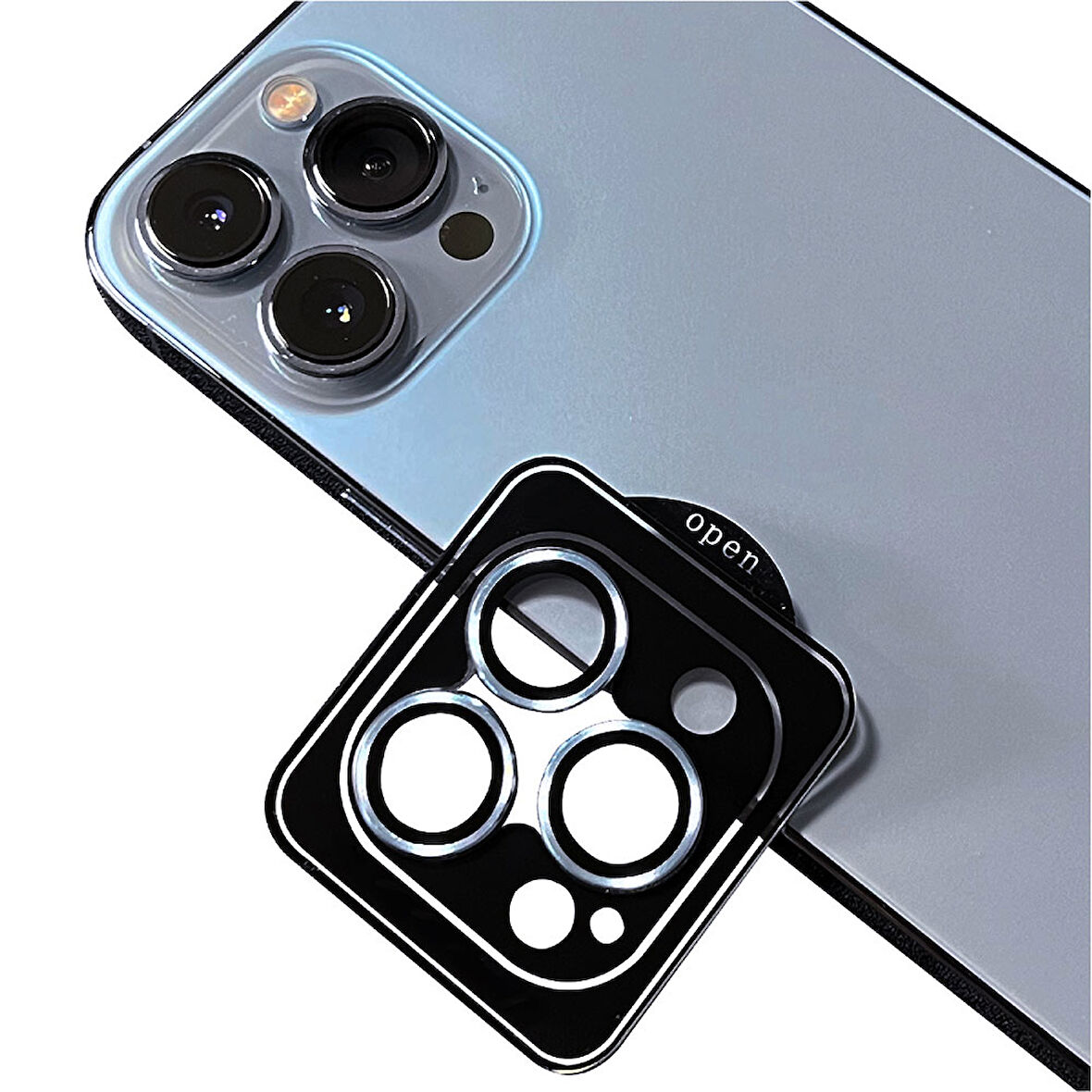 iPhone 13 Pro Max Uyumlu Ensueno CL-09 Camera Lens Protector-Sierra Mavi