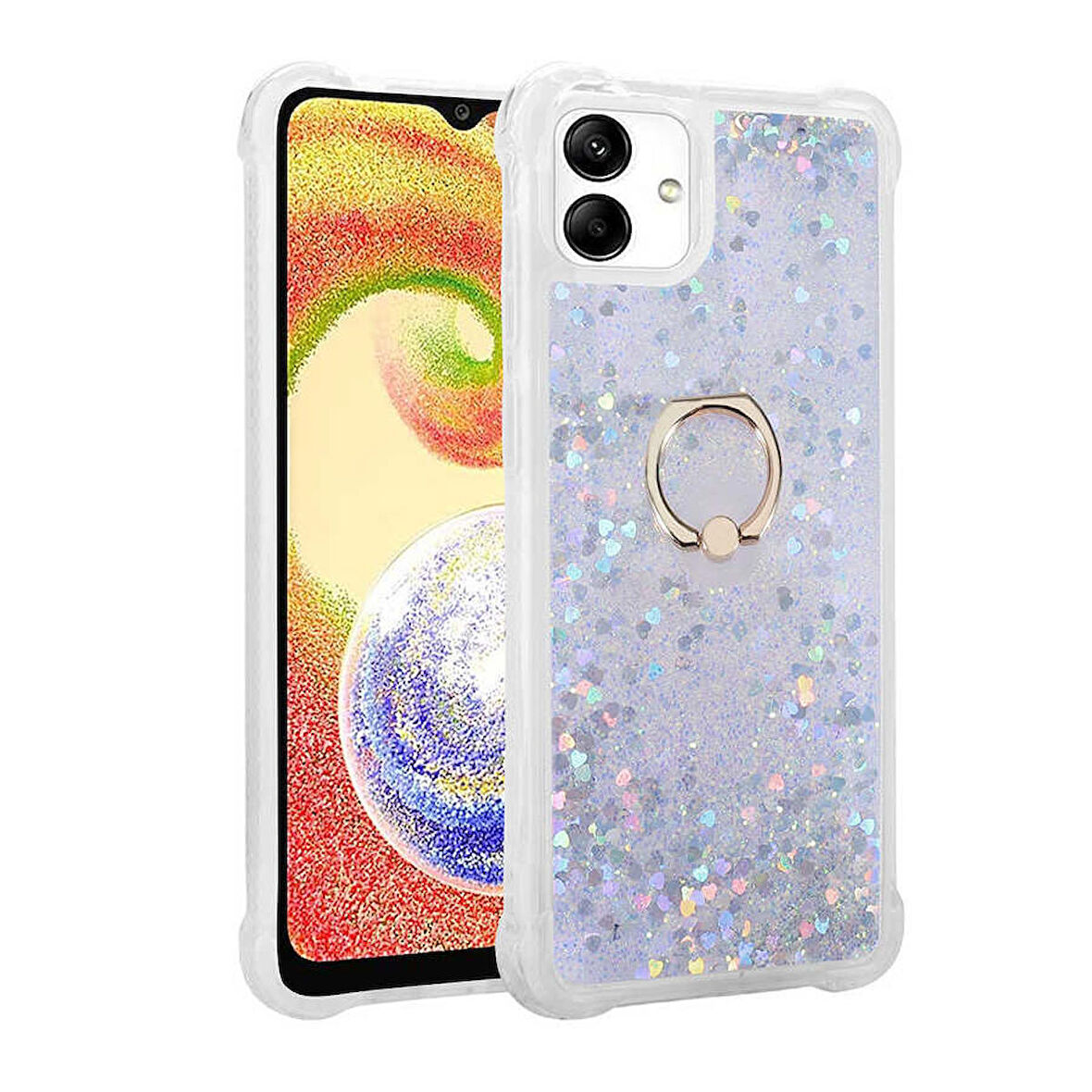 Galaxy A04 Uyumlu Zore Milce Kapak-Gümüş