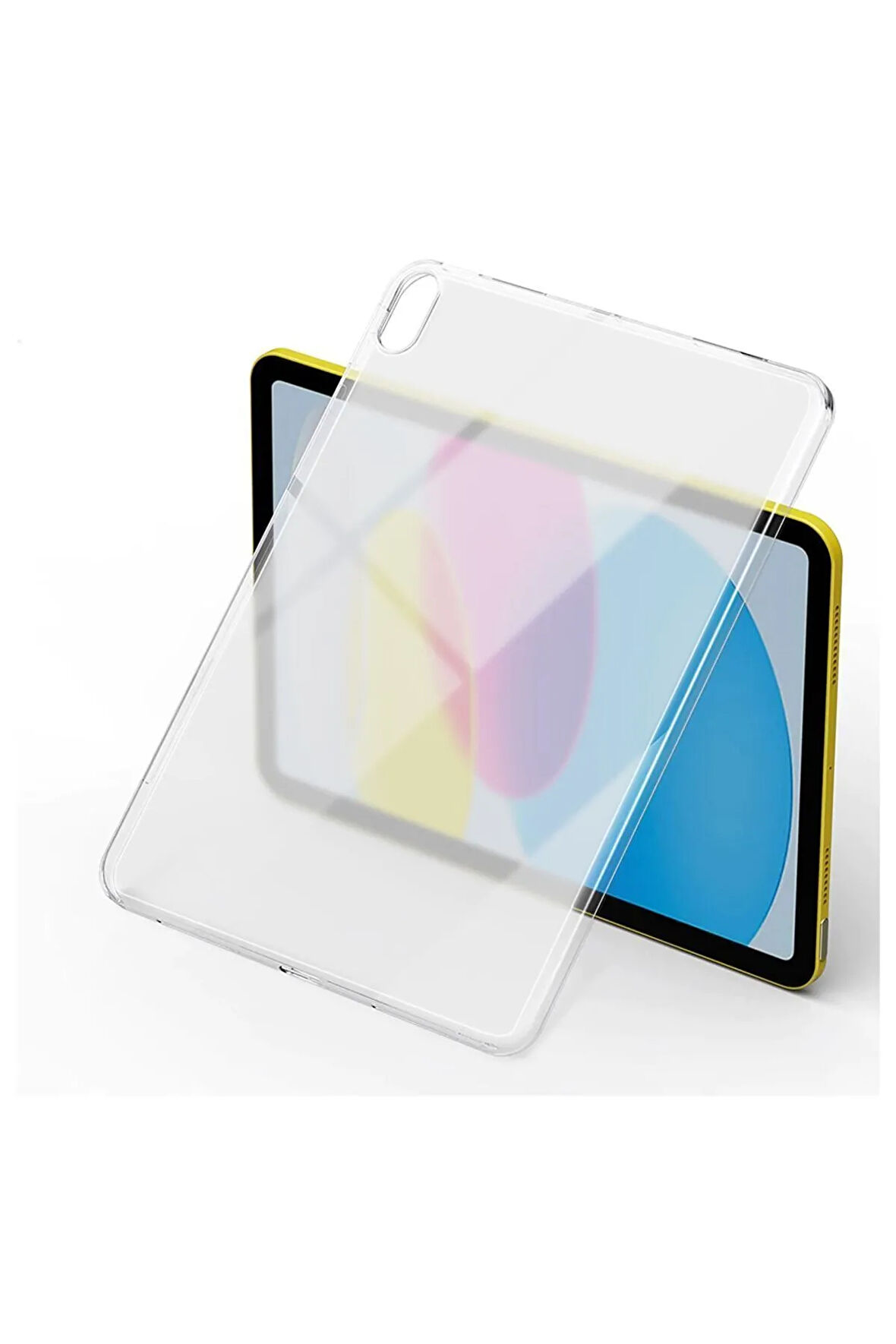 iPad 10.9 2022 (10.Nesil) - Uyumlu  Tablet Süper Silikon Kapak-Renksiz