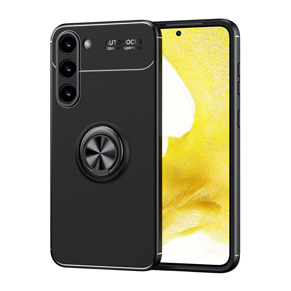 Galaxy S23 Plus Uyumlu Zore Ravel Silikon Kapak-Siyah