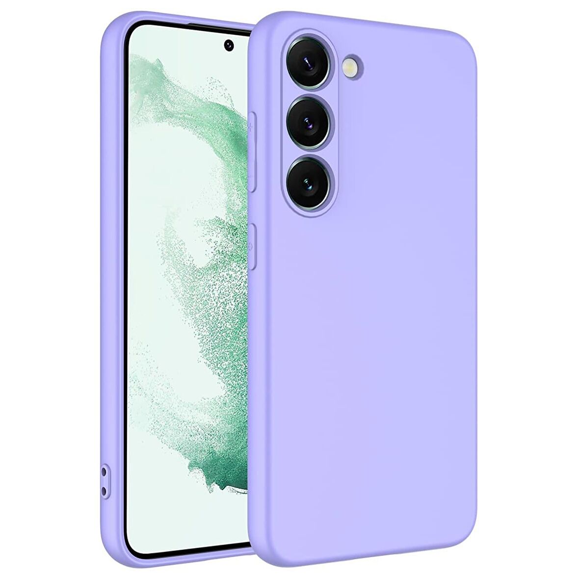 Galaxy S23 Uyumlu Zore Mara Lansman Kapak-Lila