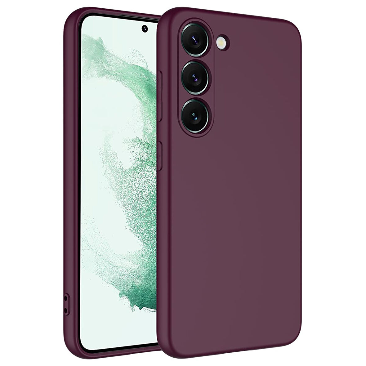 Galaxy S23 Plus Uyumlu Zore Mara Lansman Kılıf-Koyu Mor