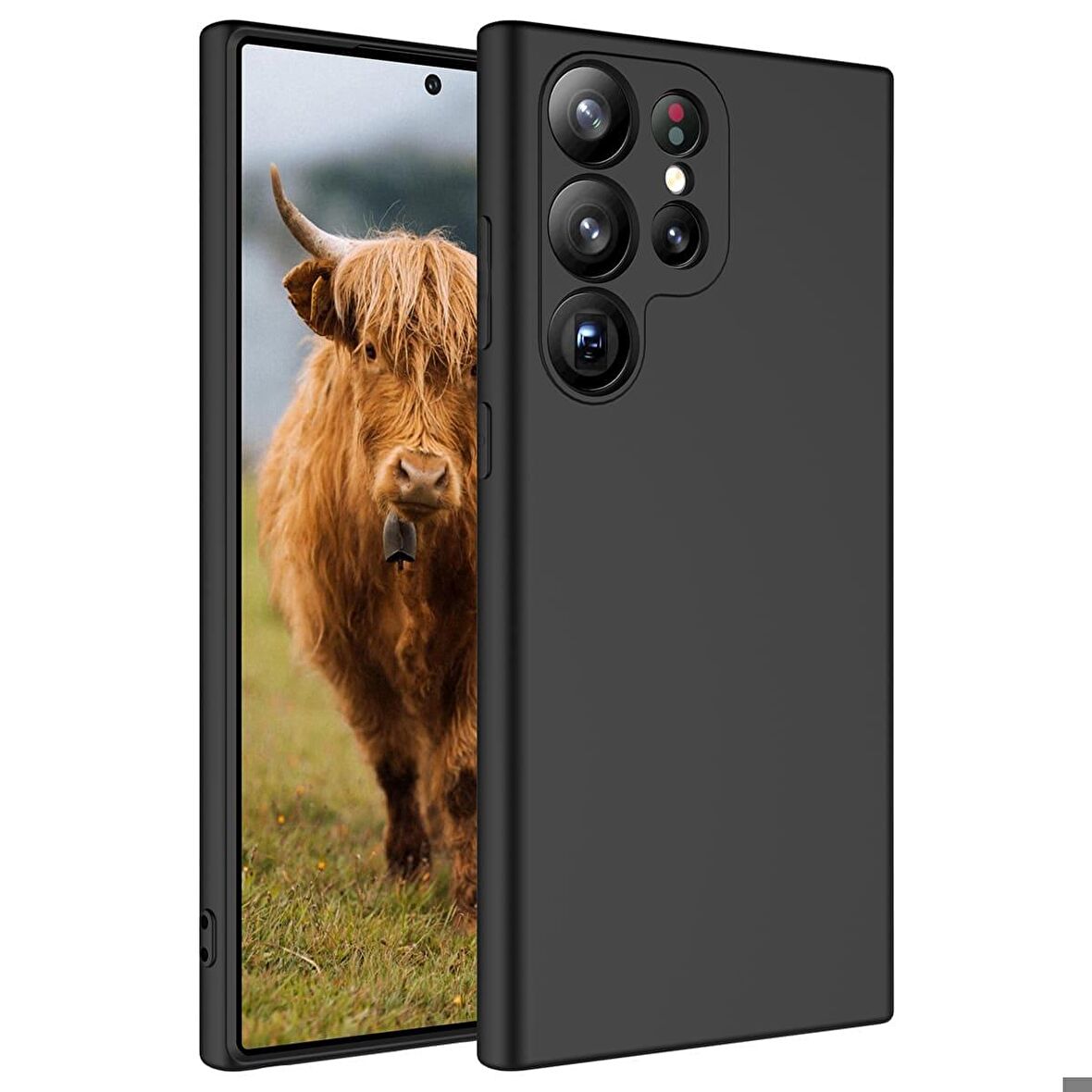 Galaxy S23 Ultra Uyumlu Zore Mara Lansman Kapak-Siyah