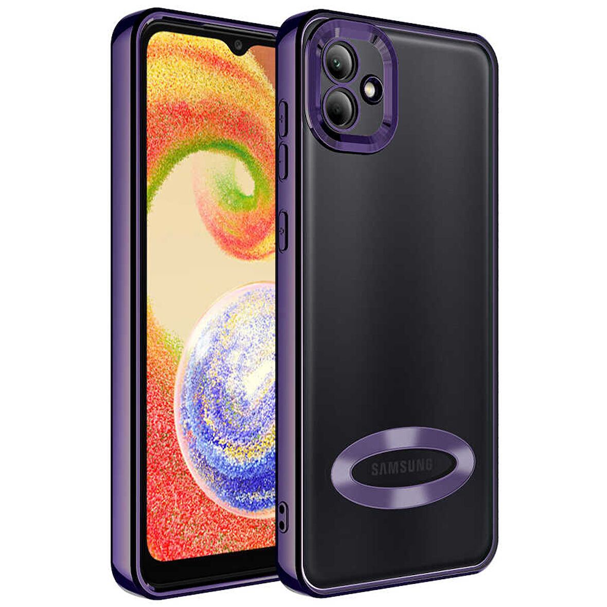 Samsung Galaxy A03 Kılıf Kamera Korumalı Logo Gösteren Omega Kapak