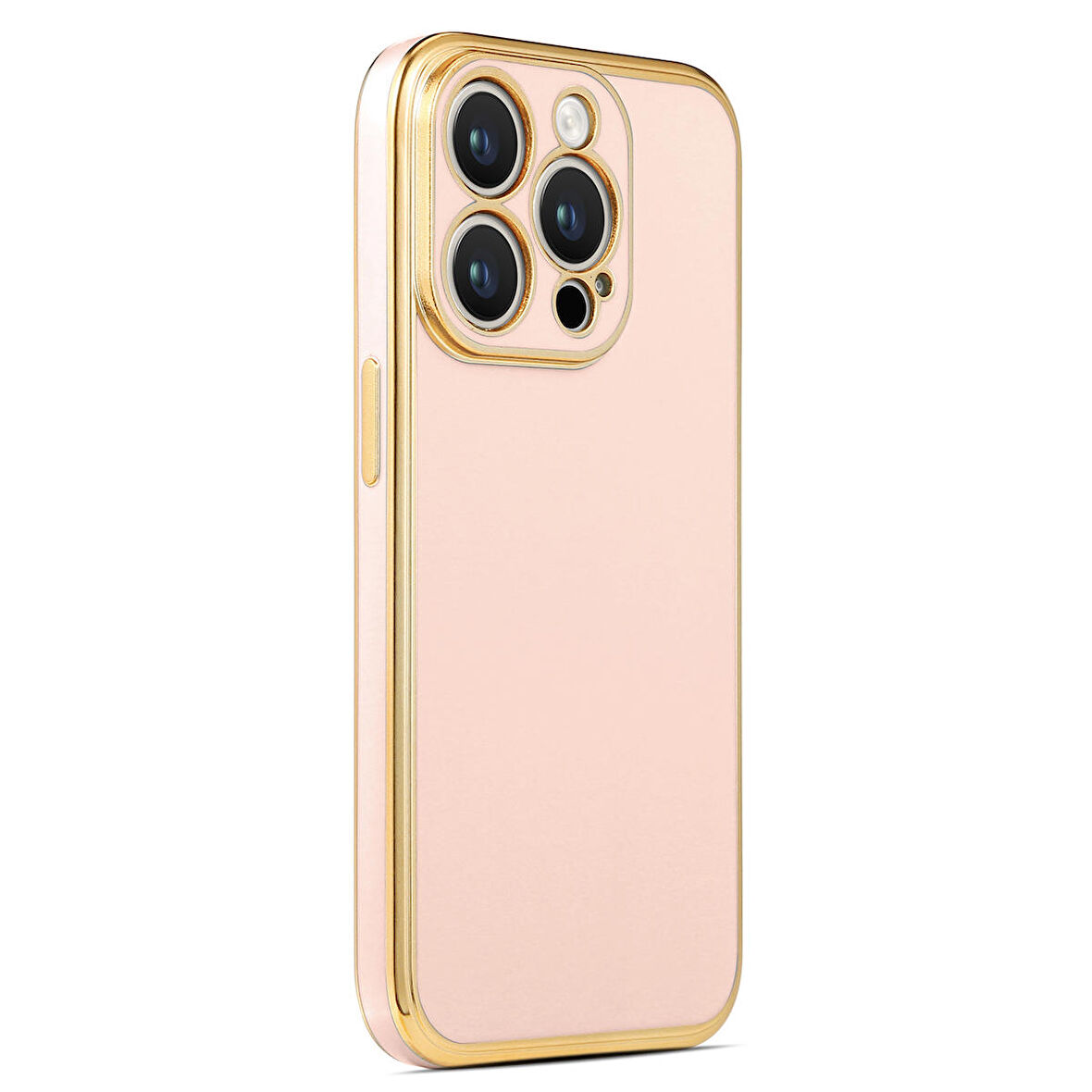 iPhone 14 Pro Uyumlu Zore Bark Kapak-Rose Gold