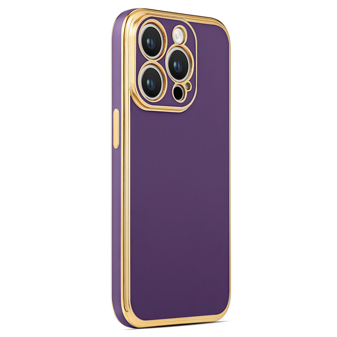 iPhone 14 Pro Uyumlu Zore Bark Kılıf-Derin Mor